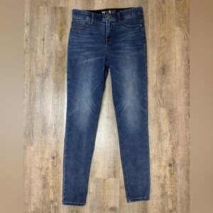 White House Black Market Skinny Classic 5-pocket Denim Blue Jeans, Size 6R